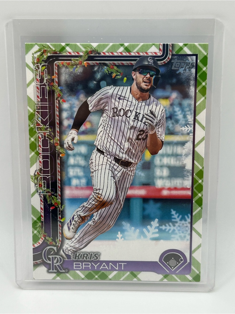 Topps Kris Bryant Colorado Rockies Holiday Baseball Card - H81